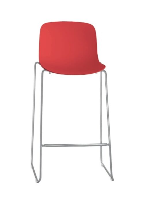 Tabouret Troy 4 legs - Red