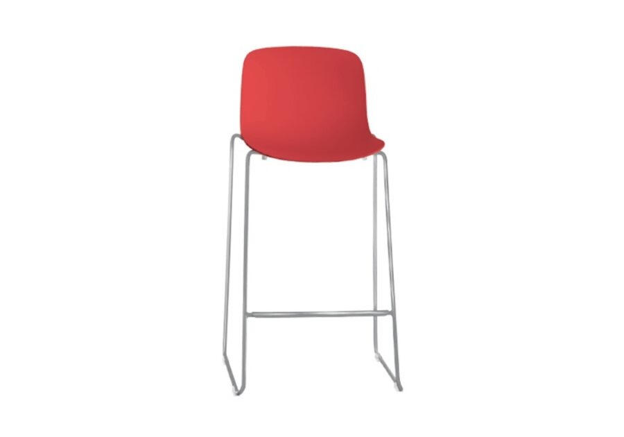 Tabouret Troy 4 legs - Red