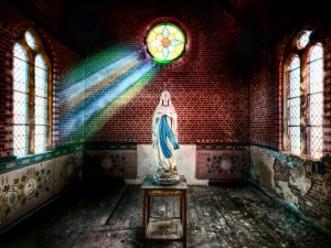 tableau THE PRIVATE CHAPELLE - Haker Matthias