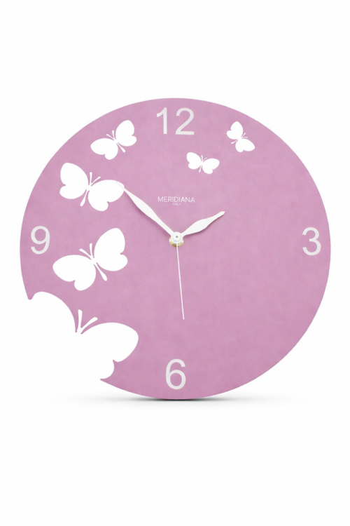Horloge papillon MERIDIANA - DOMENICONI - Mauve